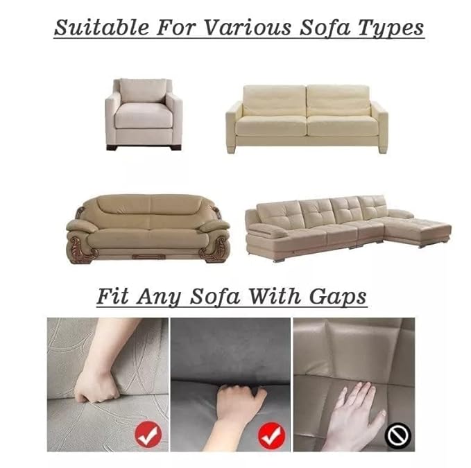 Sofa Cover-Maroon Leaf - Luxury Quality Strechable & Dust-proof Sofa Cover