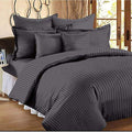 Dark Grey 210 TC Cotton Blend Flat King Bedsheet