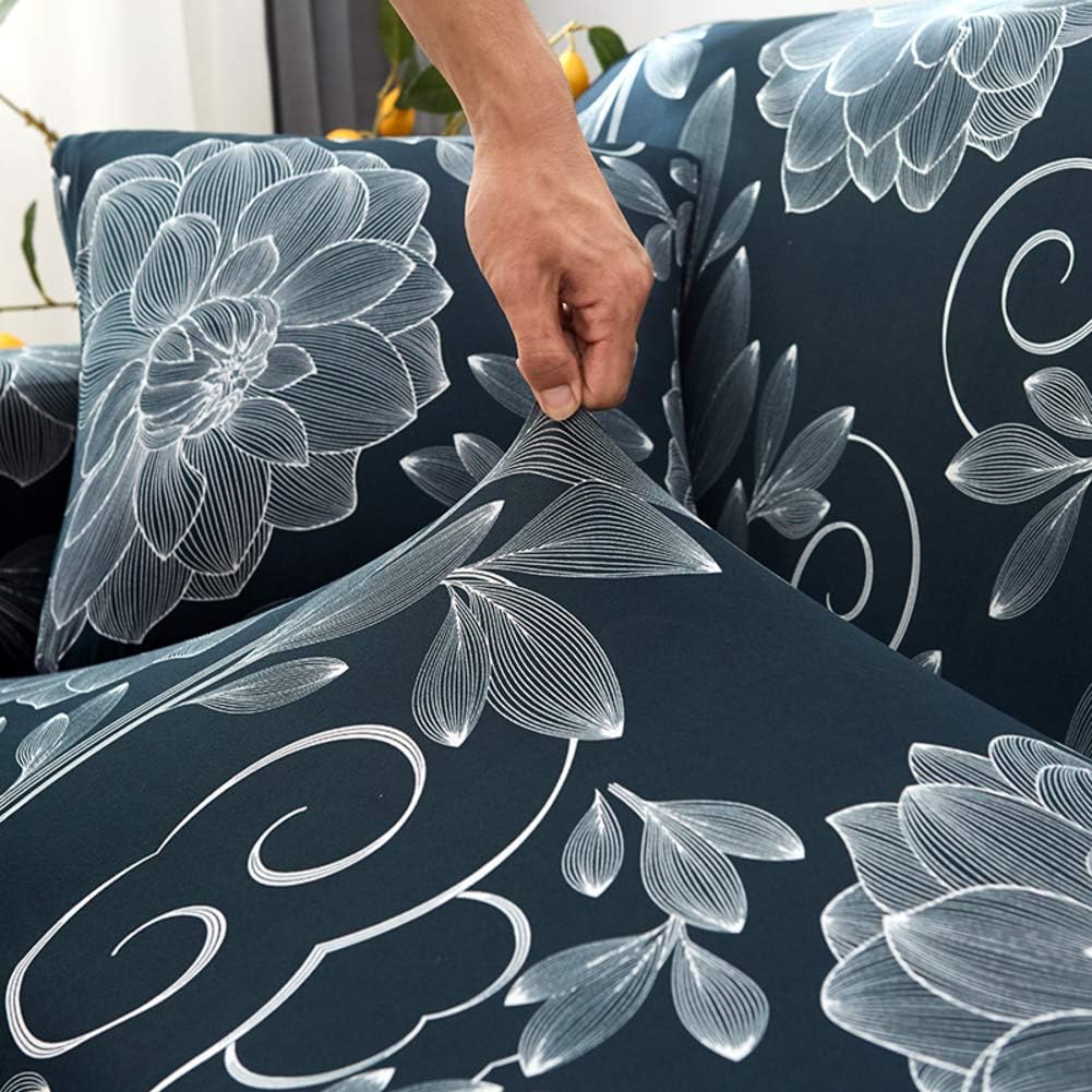 GREY Flooral - Luxury Quality Strechable &amp; Dust-proof Sofa Cover