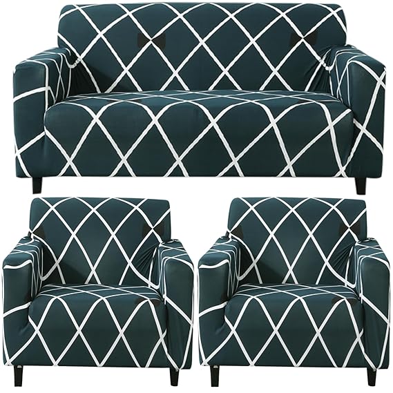 Cross Blue - Luxury Quality Strechable & Dust-proof Sofa Cover