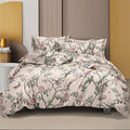 Peach Dreams 210 TC Cotton Blend Flat King Bedsheet